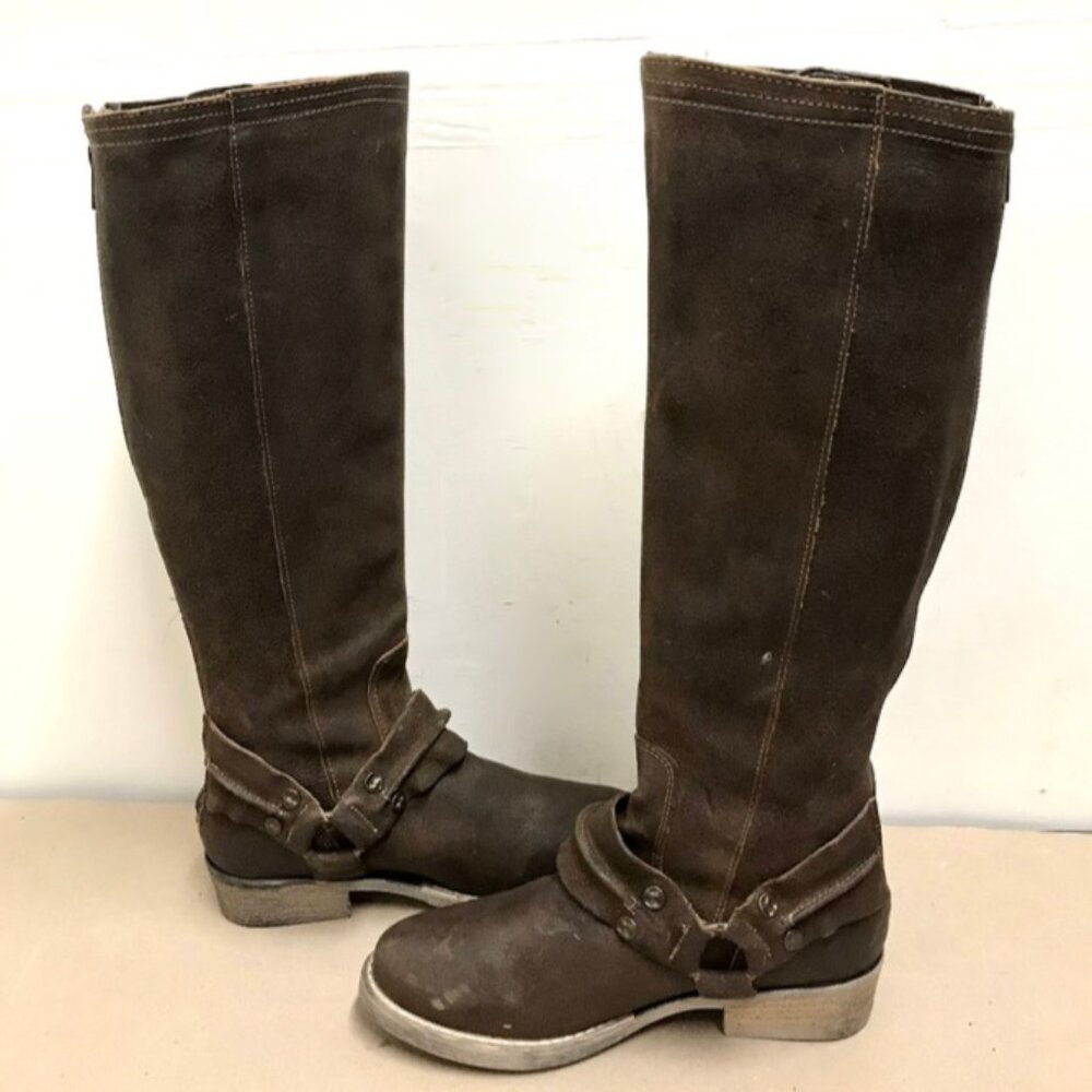 Luxe De Leon Templo Tall Harness Boot Fleece Lining